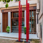 Red Skyscrapers - Bronze lost wax casting - h 165 in - 2021