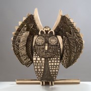 Owl 36 (2024) - Bronze lost wax casting - 19,7x19,7x11,8 in
