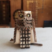 Owl n.32 - Bronze, lost wax casting - h 3,4 in - 2017