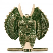 Owl 36 (2024) - Bronze lost wax casting, green oxidation - 19,7x19,7x11,8 in