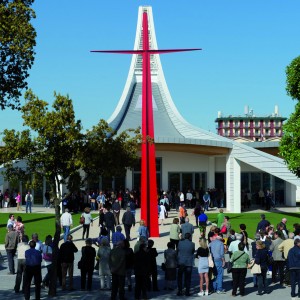 Cross for the Capitana del Mar Church, Jesolo - Red Signals varnish on steel - h 473 in - 2014