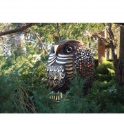 Janus Owl - Bronze, lost wax casting - h 52 in - 2012 - Private collection, Monte Pico (PV)