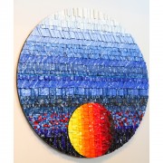 Sun Rose-window n.28 - Vitreous enamel mosaic - ⌀ 39 in - 2015 - Private collection