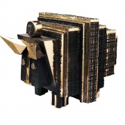 Il toro dalle corna d'oro- Bronzo, fusione a cera persa- h 55x62x85 cm- 2008