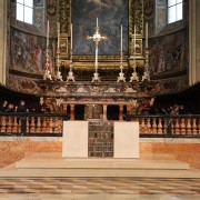 Altar -  Engraved marble and bronze - 75x37x43 in - Cathedral of Santa Maria Assunta,  Cremona 2022