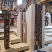 Ambo - Engraved marble and bronze - 107,5x71x36 in - Cathedral of Santa Maria Assunta,  Cremona 2022