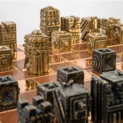 Chessboard (2022) - Bronze, lost wax casting 15,8x15,8x4 in