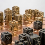 Chessboard (2022) - Bronze, lost wax casting 15,8x15,8x4 in